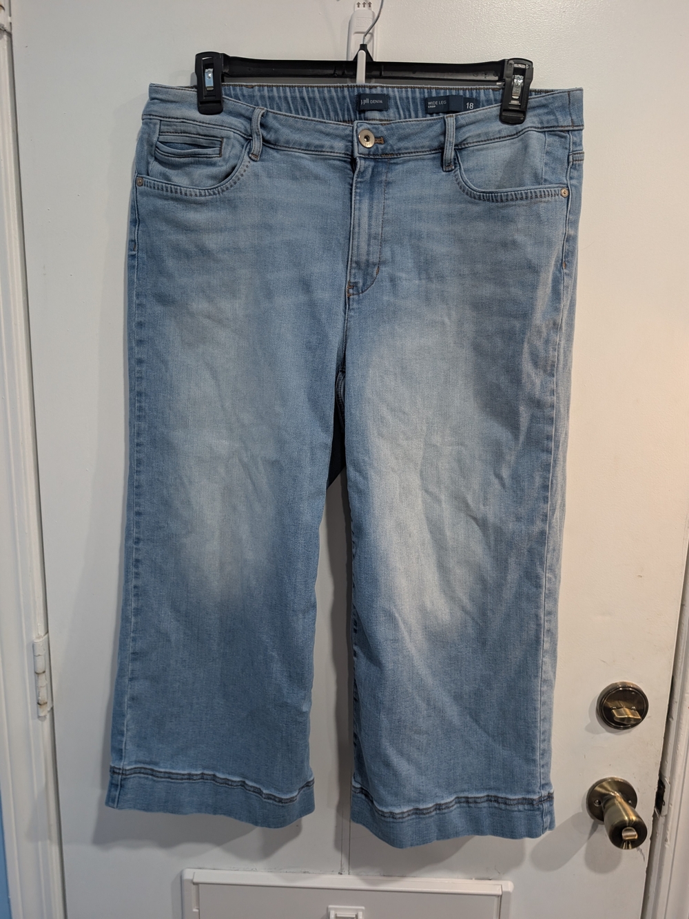 J. Jill Denim Wide Leg Cropped Jeans Size 18